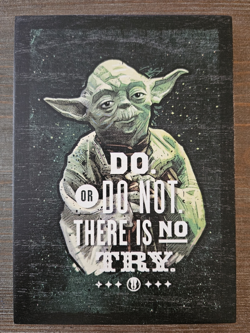 Hallmark Green and Black Yoda Quote Wall Art